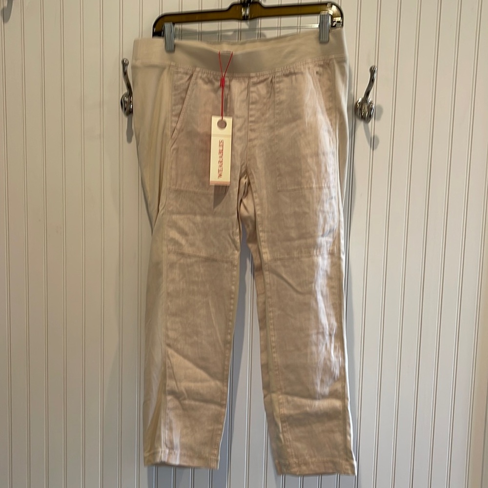 NWT XCVI Wearables Darling‎ Linen Crop Pants!